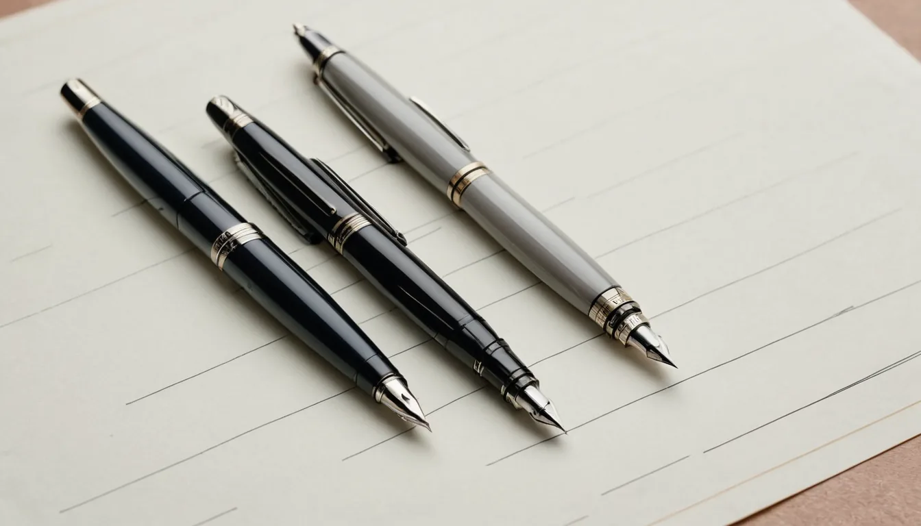 Three pens laid on a document, representing a testator and two witnesses signing together