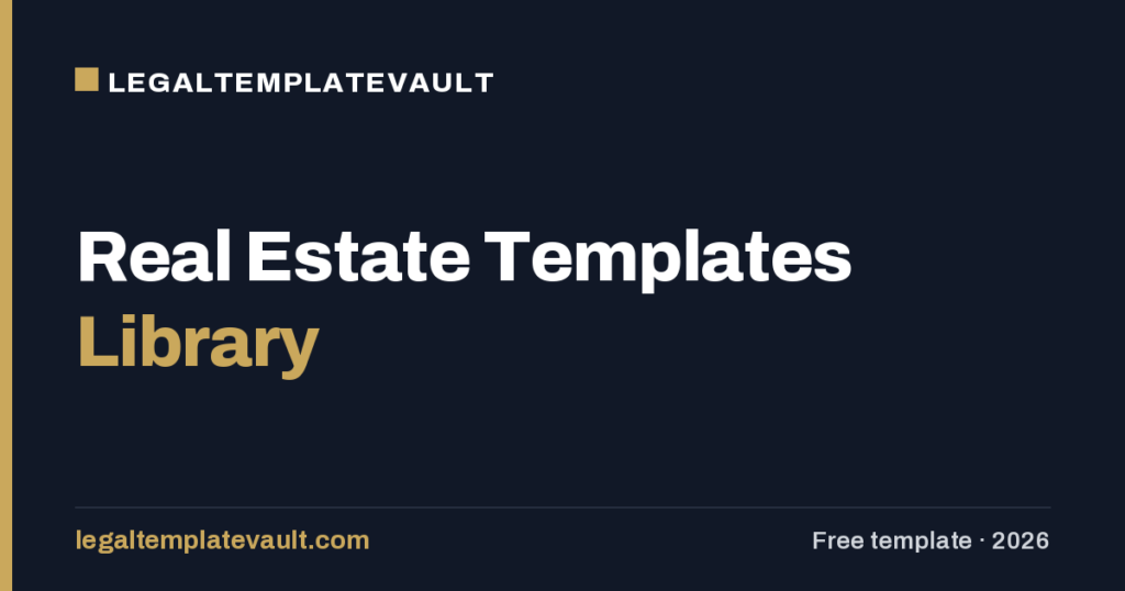 Real Estate Templates Library